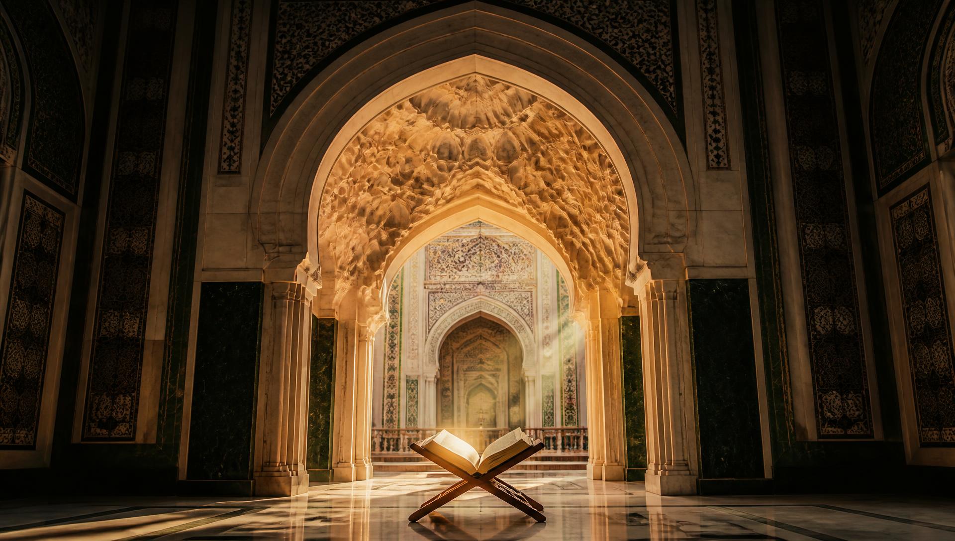 مسجد کا محراب اور قرآن مجید